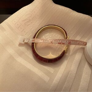 Snake skin 24Kt. Gold plated bangle made in Italy